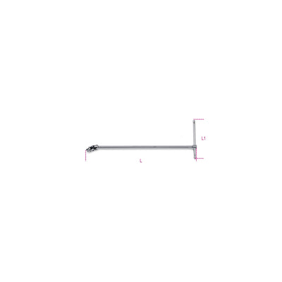 Beta 1/4In Drive Swivel T-Handle 390 Mm - 900/40
