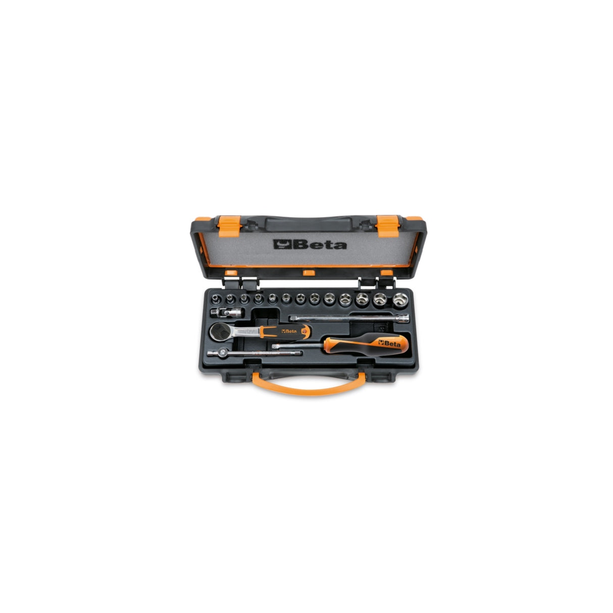 Beta 1/4In Drive Hexagon Socket Set With 13 Sockets And 5 Accessories - 900/C13-5