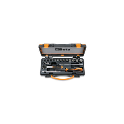 Beta 1/4In Drive Hexagon Socket Set With 13 Sockets And 5 Accessories - 900/C13-5
