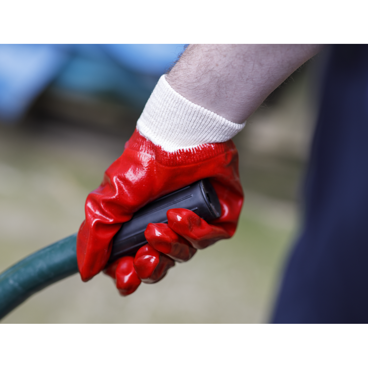 Sealey 9106L Worksafe® PVC Knit Wrist Gloves, Large - Pair - additional view 3