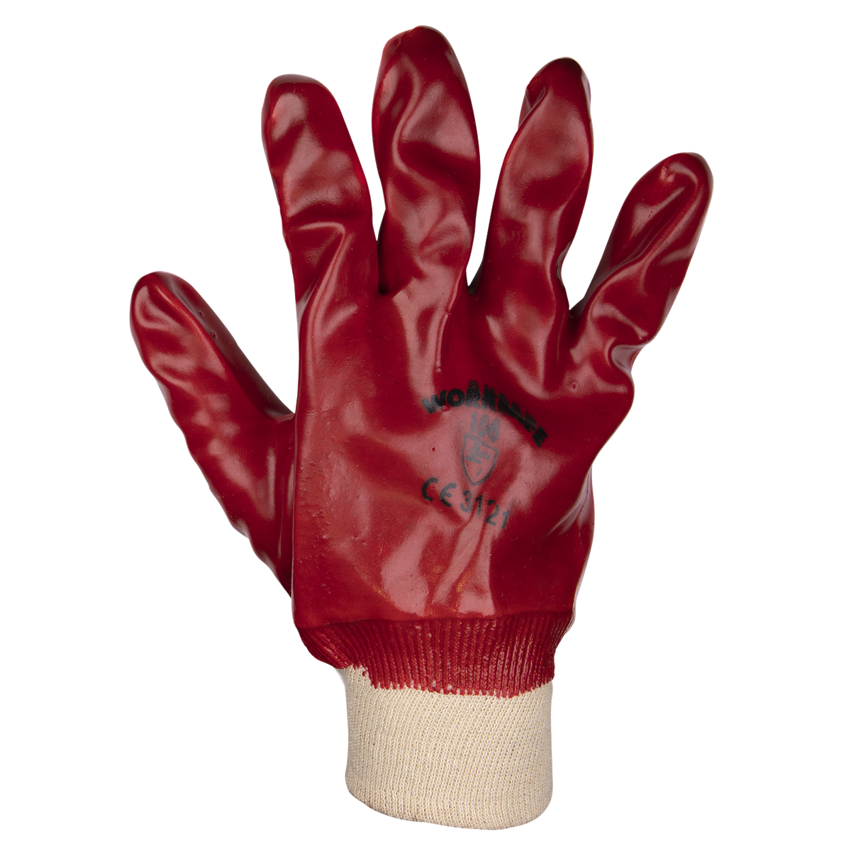 Sealey 9106XL/12 Worksafe® PVC Knit Wrist Gloves, X-Large - Pack of 12 Pairs - additional view 2
