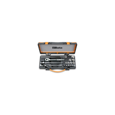 Beta 3/8In Bi-Hex Socket Set For Aeronautical Maintenance, 18 Pieces - 910M/55 - 910AS/MBM-C18