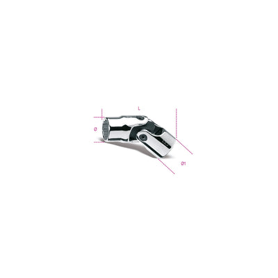 Beta 3/8" Swivel End Bi-Hex Hand Socket - 910AS/SN - 910AS-SN 3/8