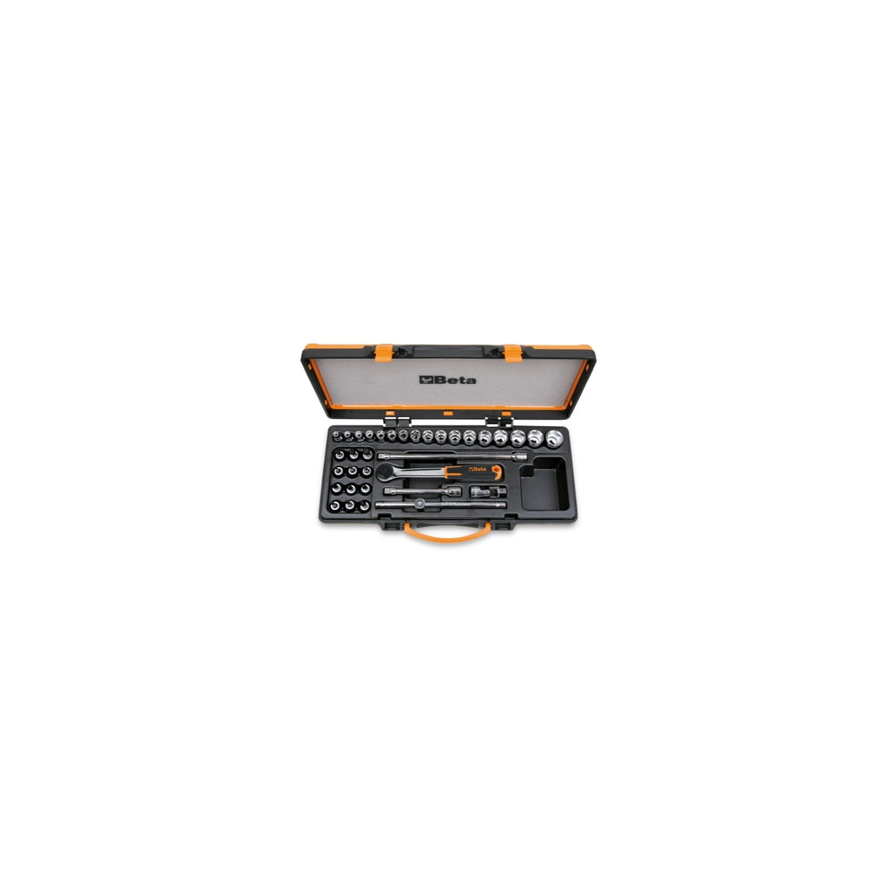 Beta 3/8In Socket Set With 17 Sockets, 12 Socket Drivers And 5 Accessories - 910PE - 910A/C29