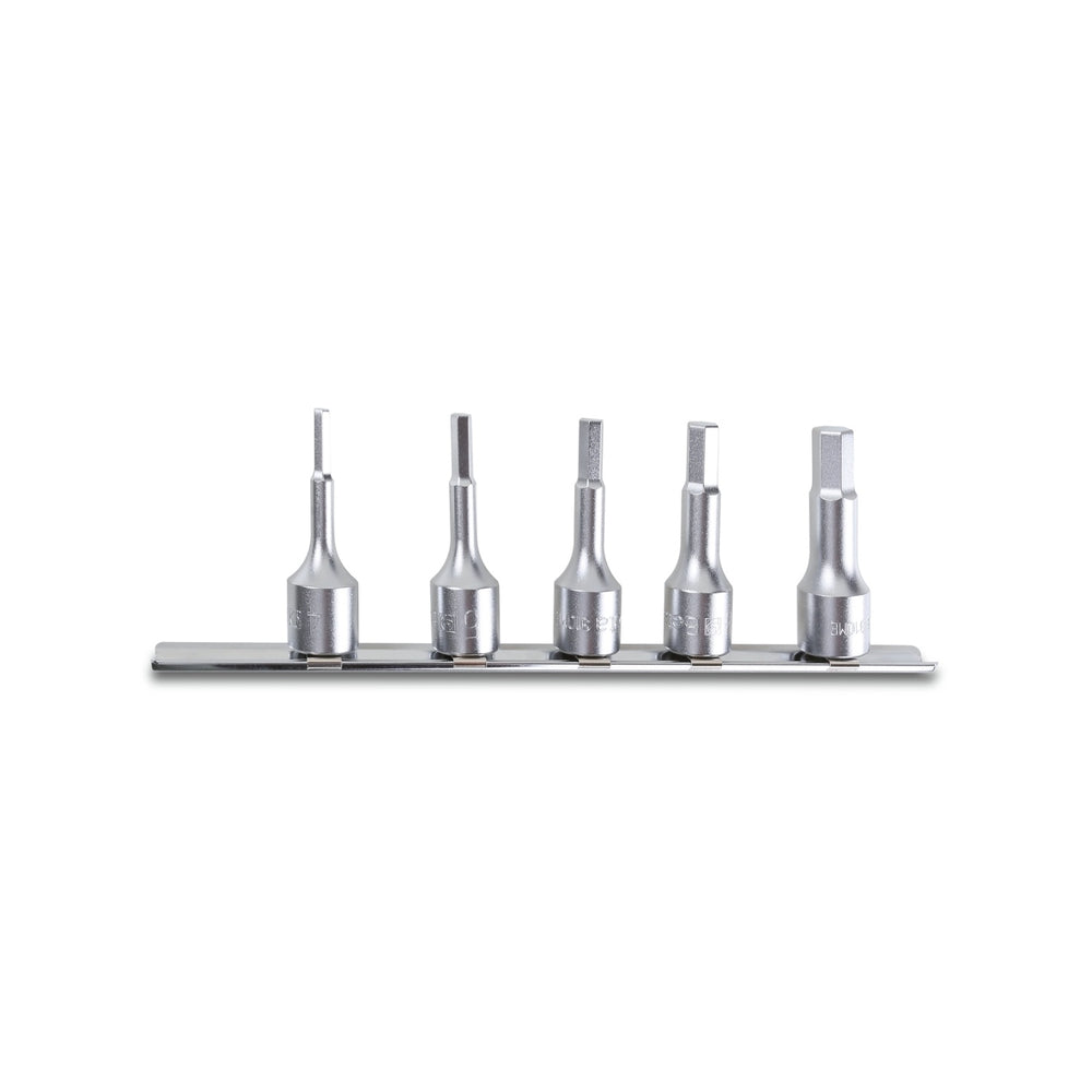 Beta 5-Piece 3/8In Hex Socket Driver Set On Rail 4-10 Mm - 910ME - 910ME/SB5