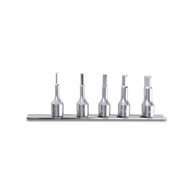 Beta 5-Piece 3/8In Hex Socket Driver Set On Rail 4-10 Mm - 910ME - 910ME/SB5