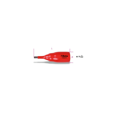 Beta Insulated 8 Mm Hexagon Socket Driver - 910MQ/PE - 910MQ-PE 8