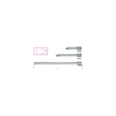 Beta 3/8" Drive Extension Bars - 910/20 - 910/21 - 910/22