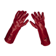 Sealey 9114/12 Worksafe® PVC Gauntlets 450mm, Red - Pack of 12 Pairs