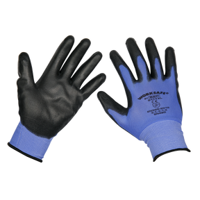 Sealey 9117XL/B120 Worksafe® Lightweight Precision Grip Gloves, X-Large - Pack of 120 Pairs