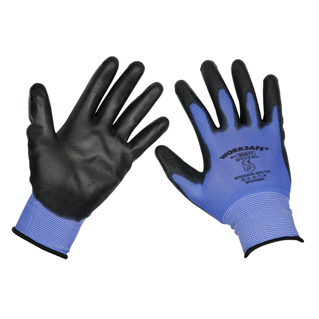 Sealey 9117XL Worksafe® Lightweight Precision Grip Gloves, X-Large - Pair