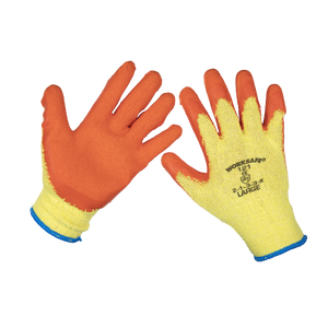 Sealey 9121L Worksafe® Super Grip Knitted Gloves with Latex Palm, Large - Pair