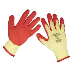 Sealey 9121XL/12 Worksafe® Super Grip Knitted Gloves with Latex Palm, X-Large - Pack of 12 Pairs
