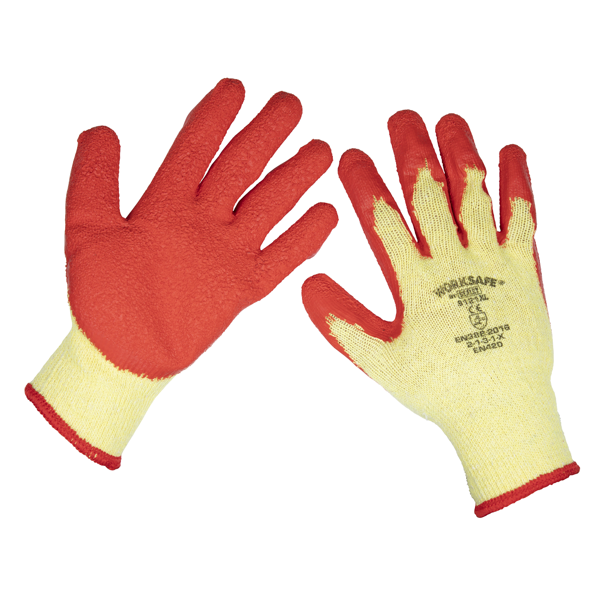 Sealey 9121XL Worksafe® Super Grip Knitted Gloves with Latex Palm, X-Large - Pair