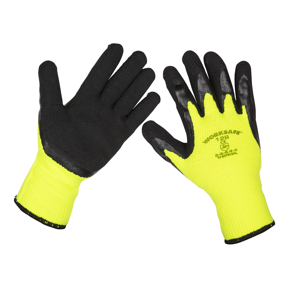 Sealey 9126/12 Worksafe® Thermal Super Grip Gloves, Large - Pack of 12 Pairs
