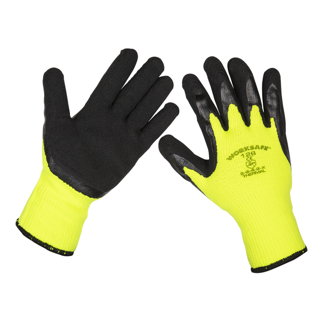 Sealey 9126/12 Worksafe® Thermal Super Grip Gloves, Large - Pack of 12 Pairs