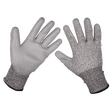 Sealey 9139L Worksafe® Anti-Cut PU Gloves (Cut Level C), Large - Pair