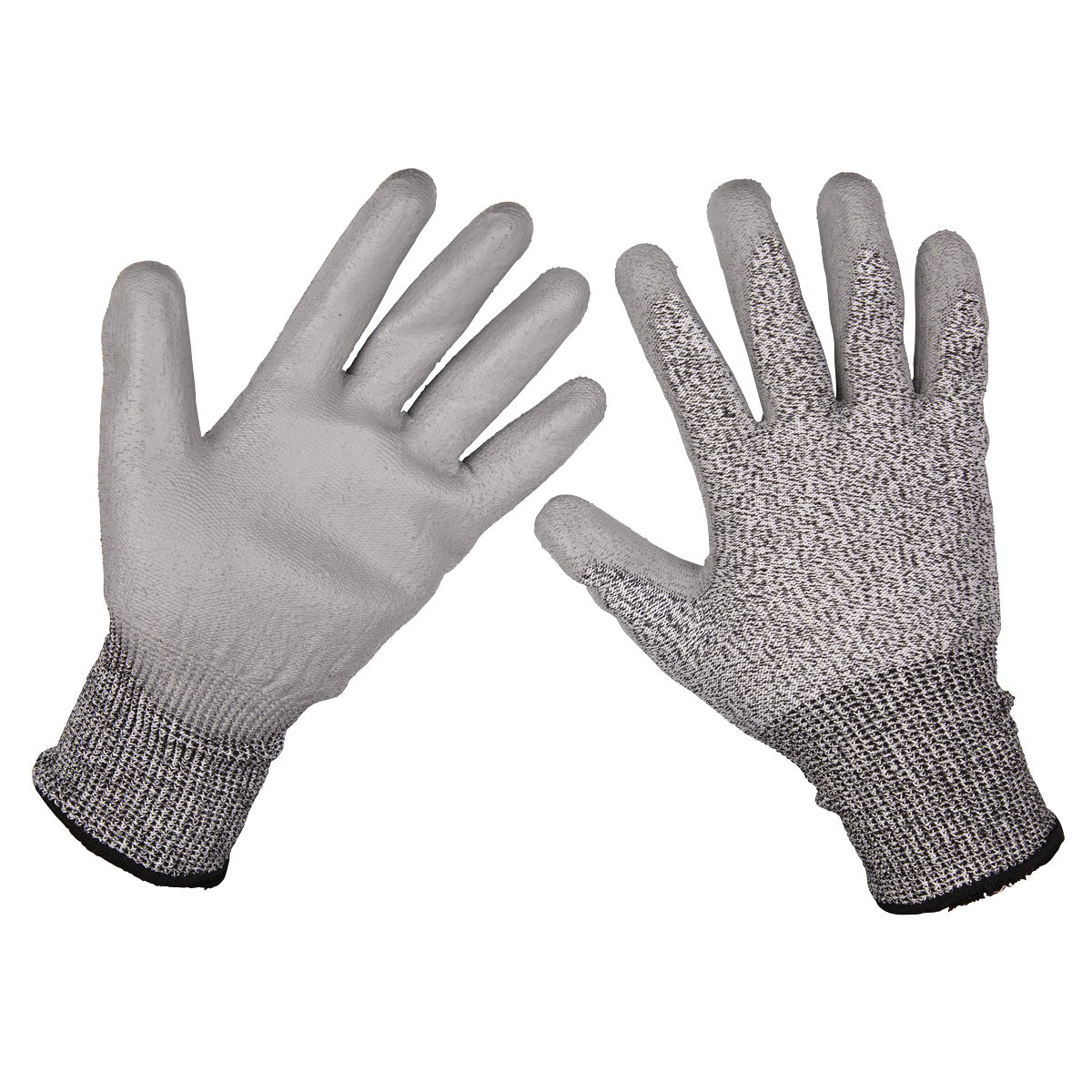 Sealey 9139L Worksafe® Anti-Cut PU Gloves (Cut Level C), Large - Pair
