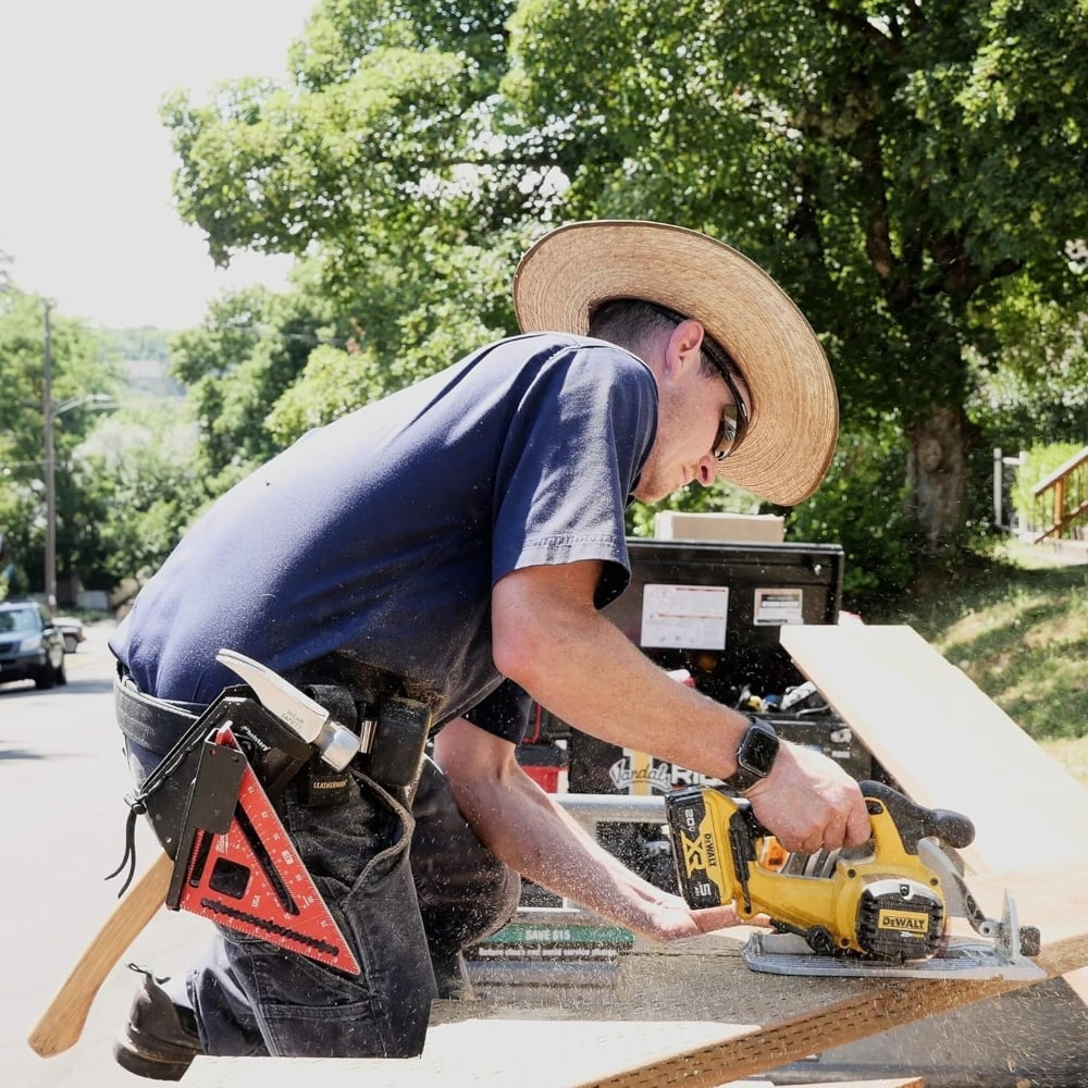 Holstery Jolly Roger Clip-On Hammer and Tool Holster - Right hand Side