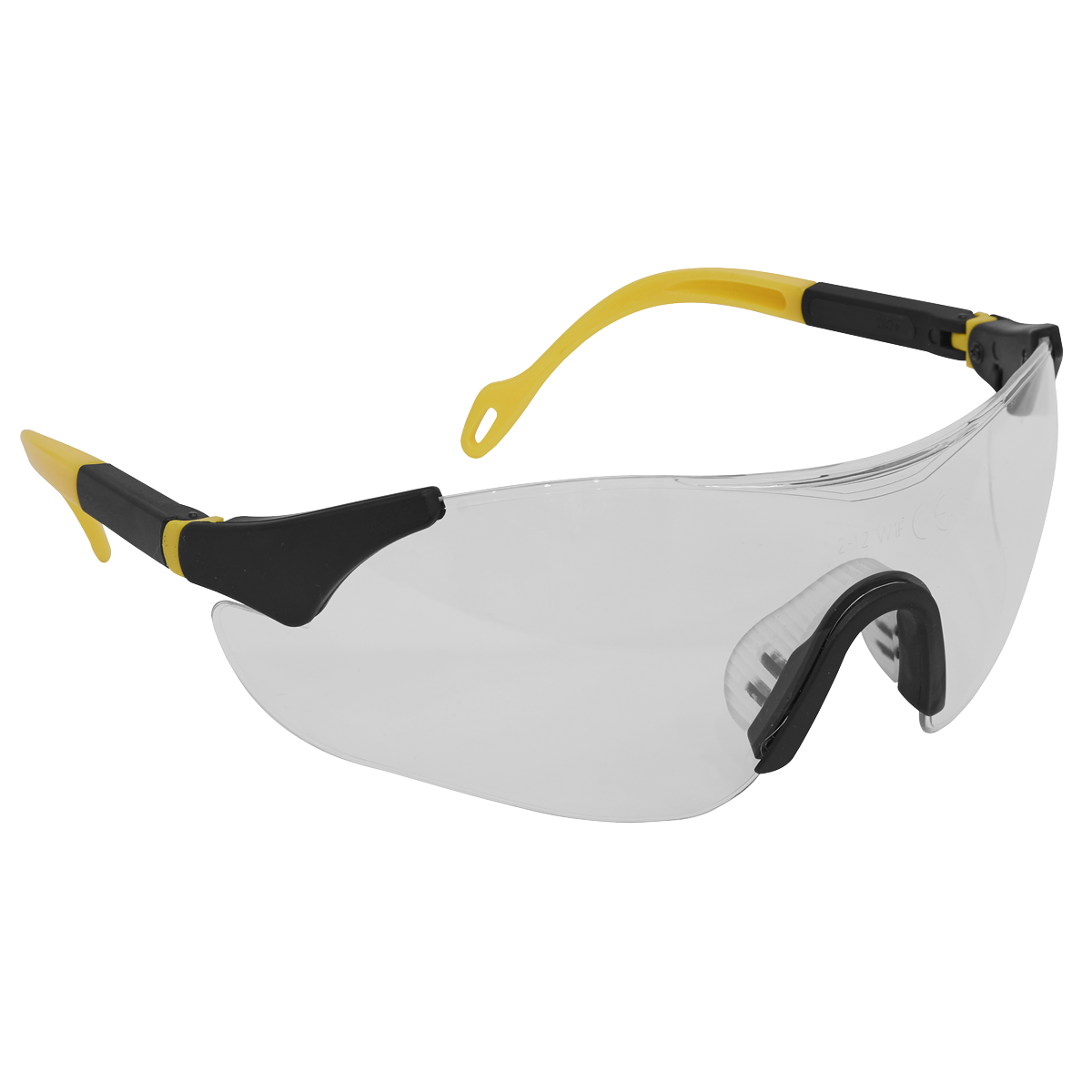Sealey 9208 Worksafe® Sports Style Clear Safety Glasses with Adjustable Arms