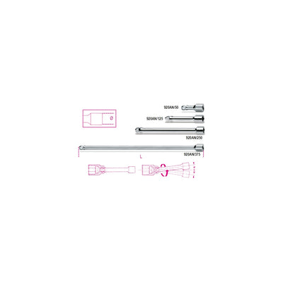 Beta 1/2" Wobble Extension Bar 50 Mm - 920AN - 920AN/50