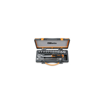 Beta 1/2 Inch Socket Set With 11 Hexagon Sockets And 2 Accessories - 920/50 - 920A/C11