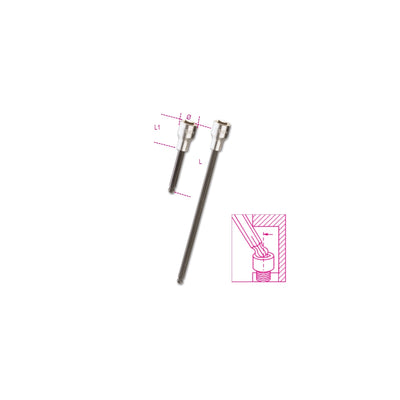 Beta 1/2In Ball Head Socket Driver For Hexagon Screws 7 Mm - 920BP - 920BP 7L