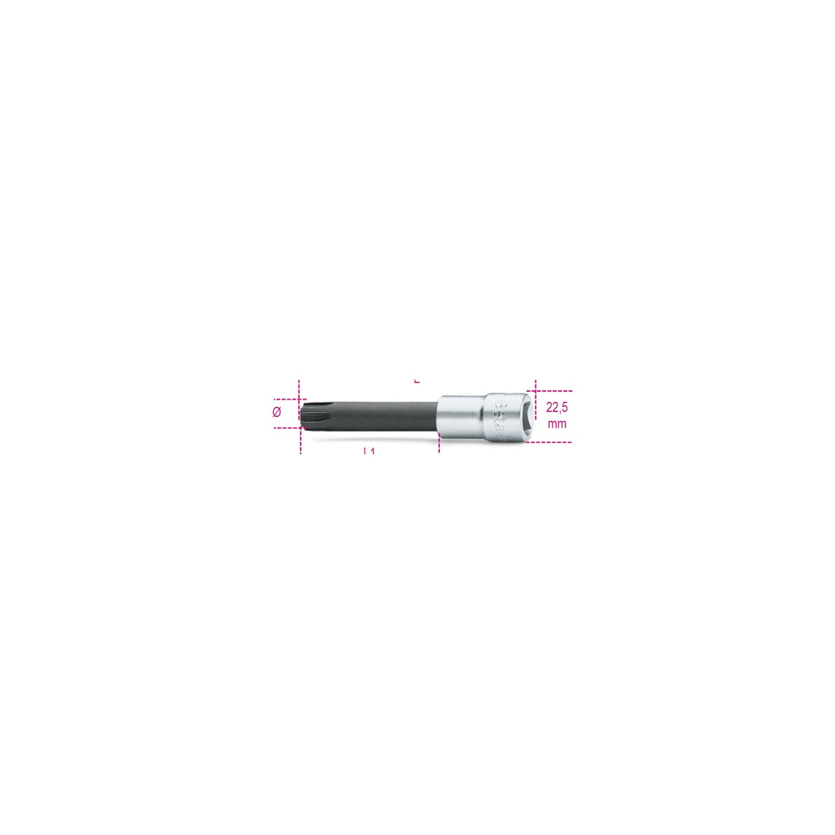 Beta Special Form Socket Driver 7 Mm 1/2 Inch Drive - 920ES - 920ES 7