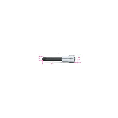 Beta Special Form Socket Driver 7 Mm 1/2 Inch Drive - 920ES - 920ES 7
