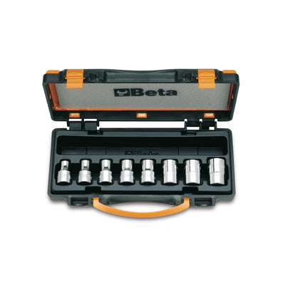 Beta 8-Piece 1/2" E-Torx Hand Socket Set In Case - 920FTX - 920FTX/C8