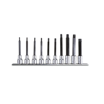 Beta 10-Piece Long Torx Socket Driver Set On Support Rail - 920TX - 920TX-L/SB10