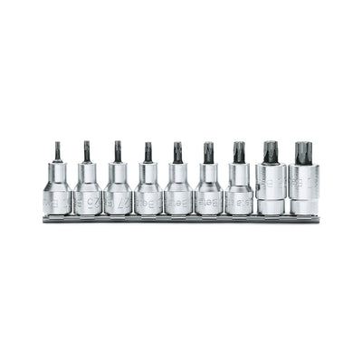 Beta set of 9 socket drivers for Torx® head screws (item 920TX) on support - 920TX/SB9