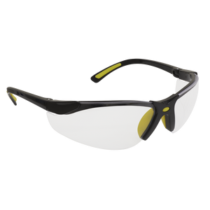 Sealey 9213 Worksafe® Zante Style Clear Safety Glasses with Flexi Arms