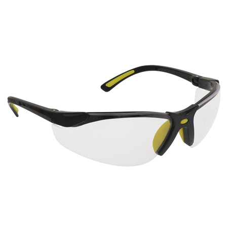 Sealey 9213 Worksafe® Zante Style Clear Safety Glasses with Flexi Arms