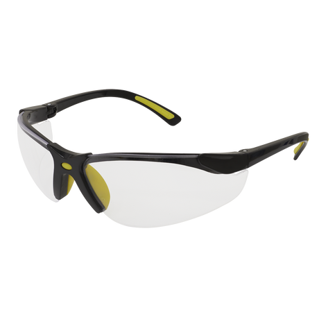 Sealey 9213 Worksafe® Zante Style Clear Safety Glasses with Flexi Arms - additional view 2