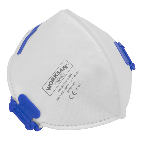Sealey 9304/10 Worksafe® Fold Flat Mask FFP2 - Pack of 10