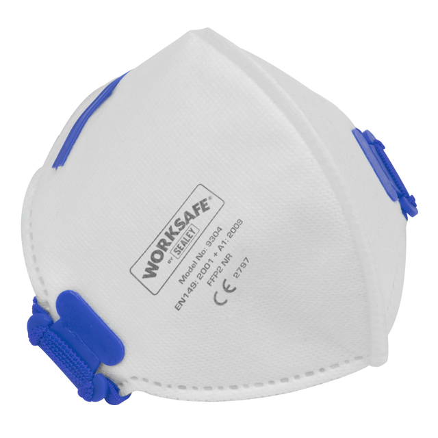 Sealey 9304/10 Worksafe® Fold Flat Mask FFP2 - Pack of 10