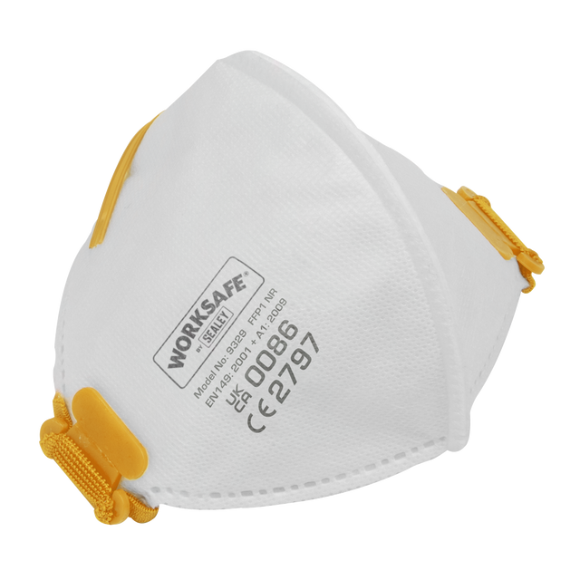 Sealey 9329/10 Worksafe® Fold Flat Mask FFP1 - Pack of 10
