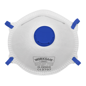 Sealey 9332/10 Worksafe® Valved Cup Mask FFP2 - Pack of 10 - additional view 2