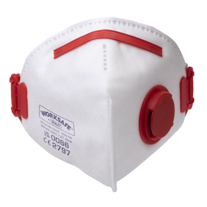 Sealey 9333/10 Worksafe® Valved Fold Flat Mask FFP3 - Pack of 10 - additional view 2