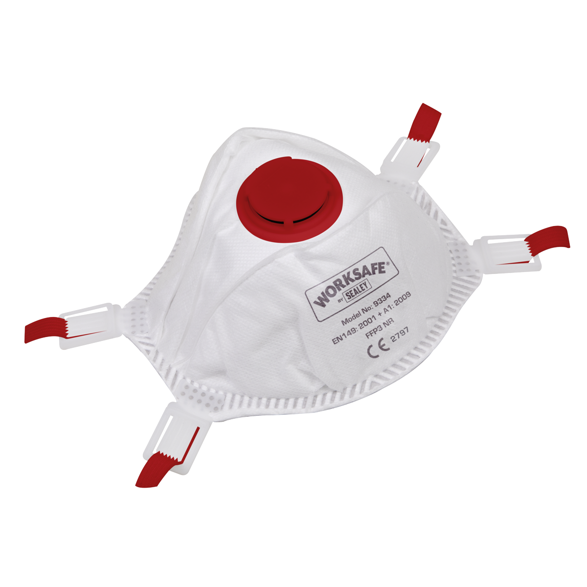 Sealey 9334/10 Worksafe® FFP3 Valved Cup Mask - Pack of 10