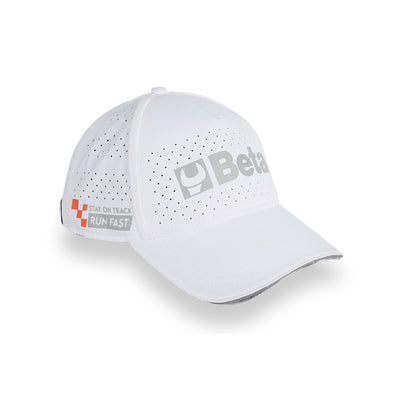 Beta Collection Baseball Cap With Curved Visor White One Size - 9525WB
