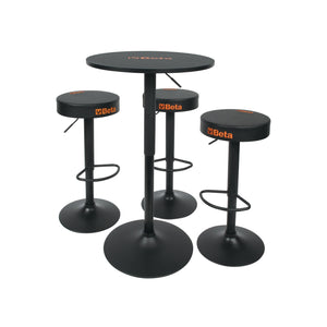 Betacollection Furnishing Set With 1 Table And 3 Vertically Adjustable Stools - 9566K