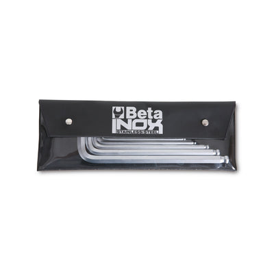 Betainox 6-Piece Stainless Steel Ball End Offset Hex Key Set In Wallet - 96BPINOX - 96BPINOX/B6