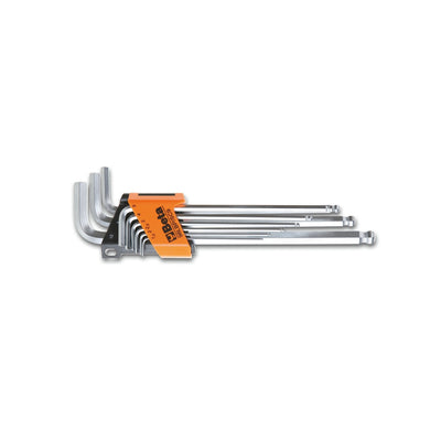 Beta 9-Piece Extra-Long Ball End Offset Hex Key Set 1.5–10 Mm - 96LBP - 96LBP/SC9