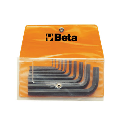 Beta 10-Piece Offset Hexagon Key Wrench Set In Wallet - 96N - 96N/B10
