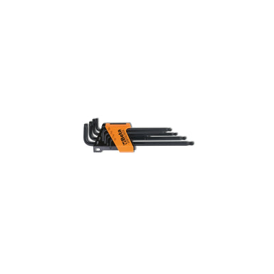 Beta Set of 8 offset key wrenches with a ball head for Torx® head screws Tamper Resistant Torx®. - 97BRTXL/SC8