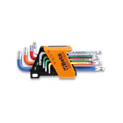 Beta 8-Piece Coloured Ball Head Offset Torx Key Wrench Set - 97BTX-C - 97BTX-C/SC8