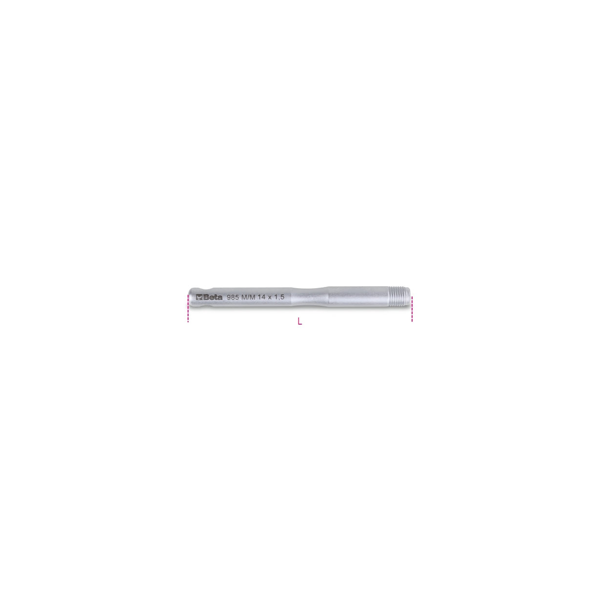 Beta Male Guide Pins For Wheel Installation M14 X 1.25 X 150 Mm - 985M - 985M M14X1,25