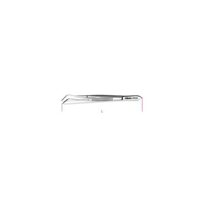 Beta Spring Tweezers With Curved Round Ends 160 Mm - 993G
